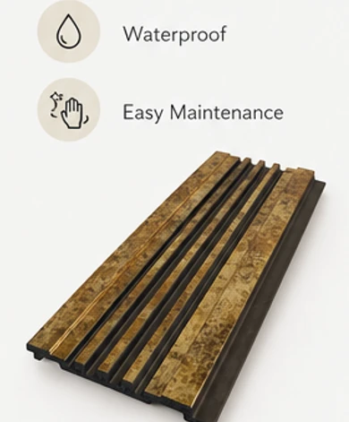 Decorative Wood Slat PS Wall Panel factory