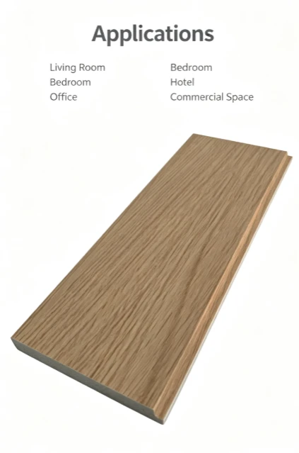 Light Oak Flat PS Wall Panel factory